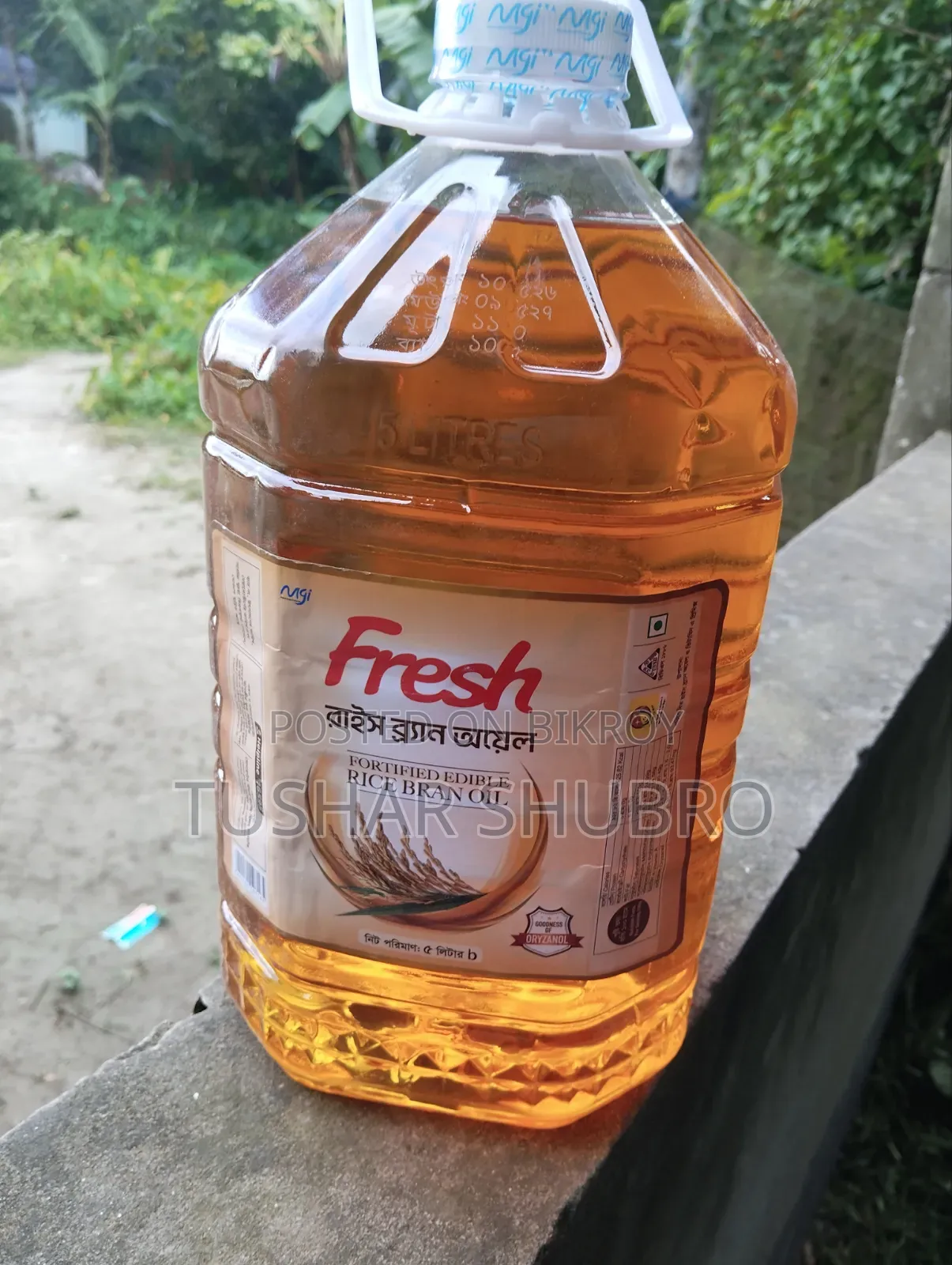 Premium Fresh 5-Liter Rice Bran Oil