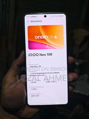Vivo iQOO Neo 10R 128 GB Silver