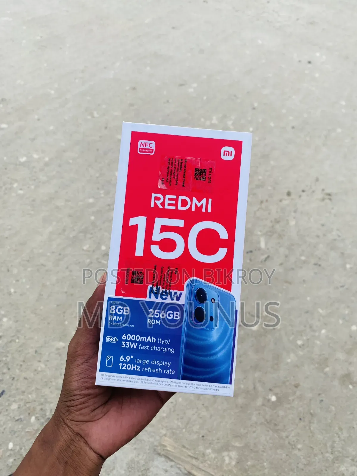 New Xiaomi Redmi 15C 256 GB Black