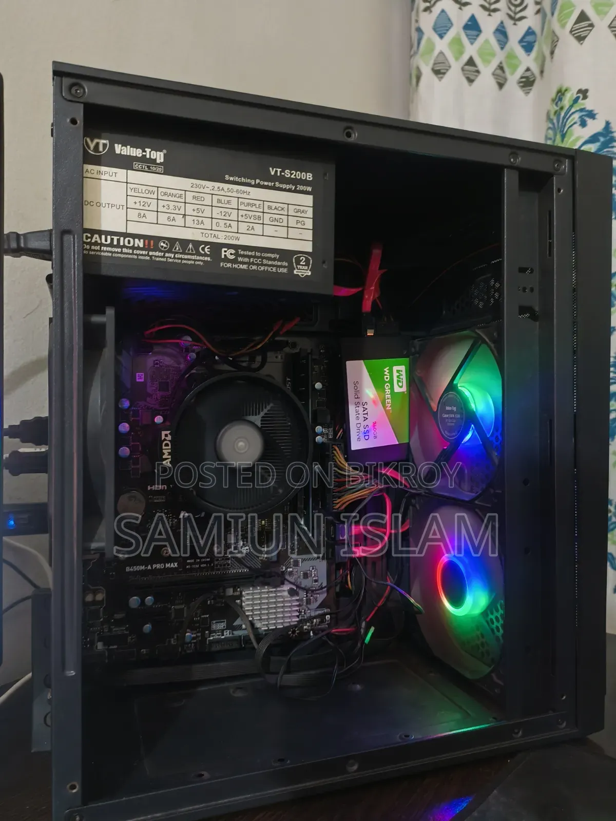 Desktop Computer MSI Model 8GB AMD Ryzen 5 SSD 250GB