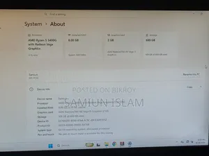Desktop Computer MSI Model 8GB AMD Ryzen 5 SSD 250GB