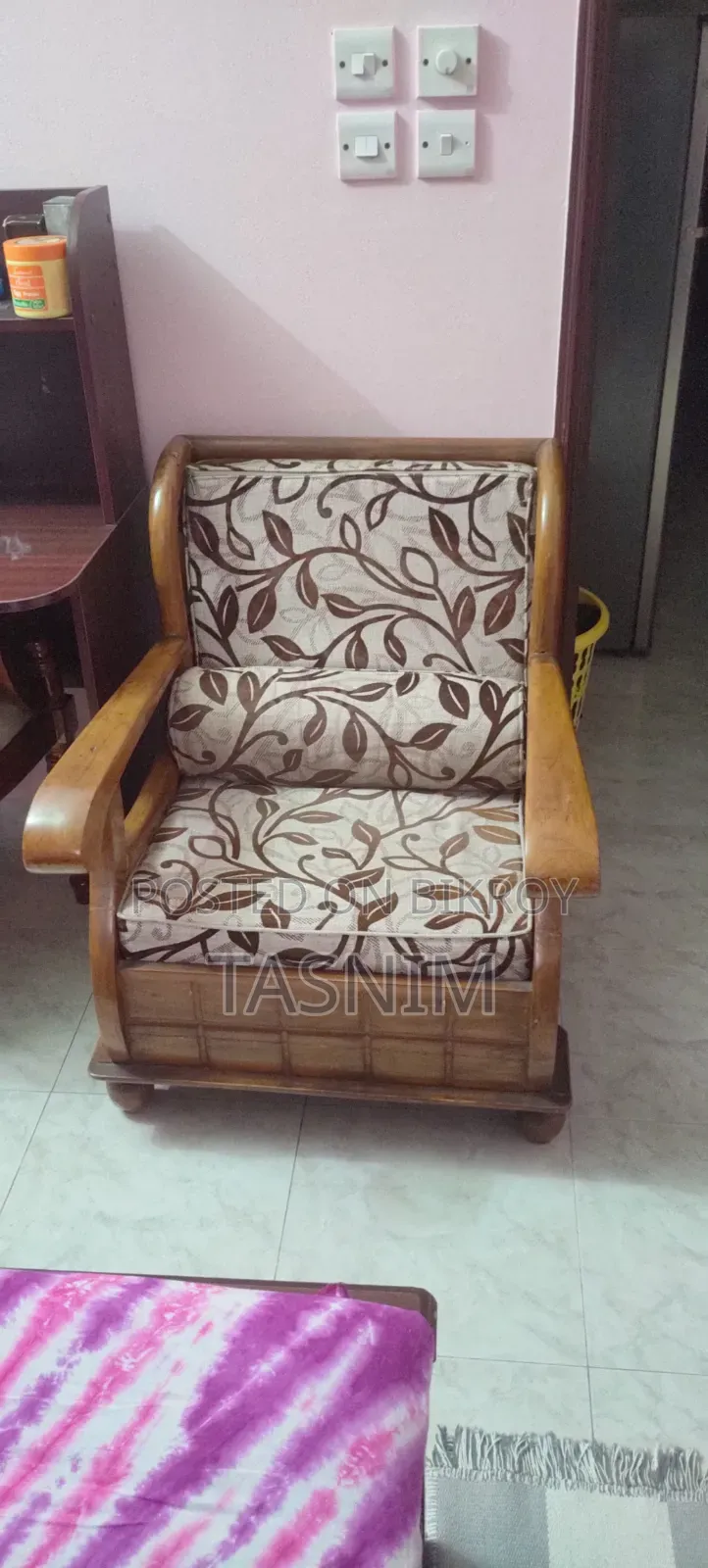 Segun Wood Sofa Set