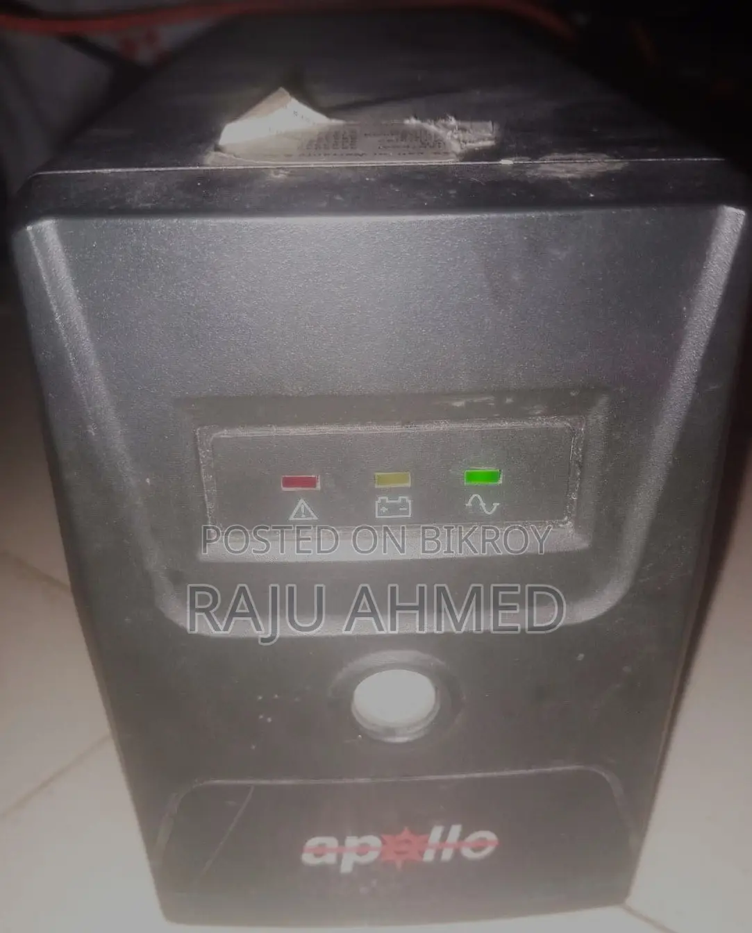 Apollo 650VA 7A Offline UPS for Computer