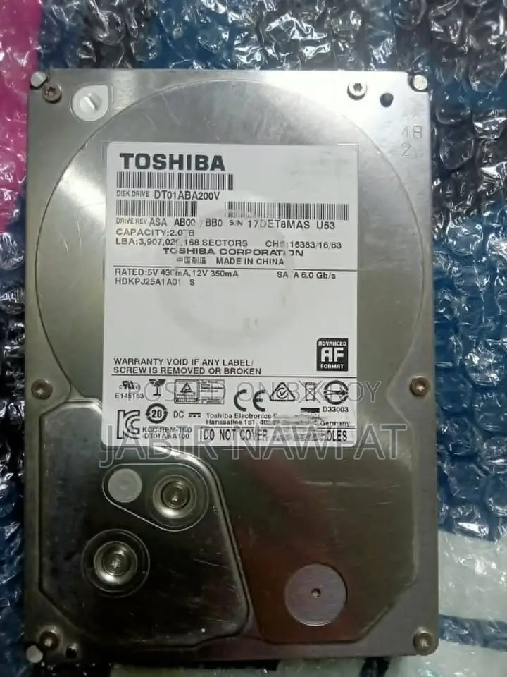 Toshiba 2TB 3.5" Internal Hard Drive