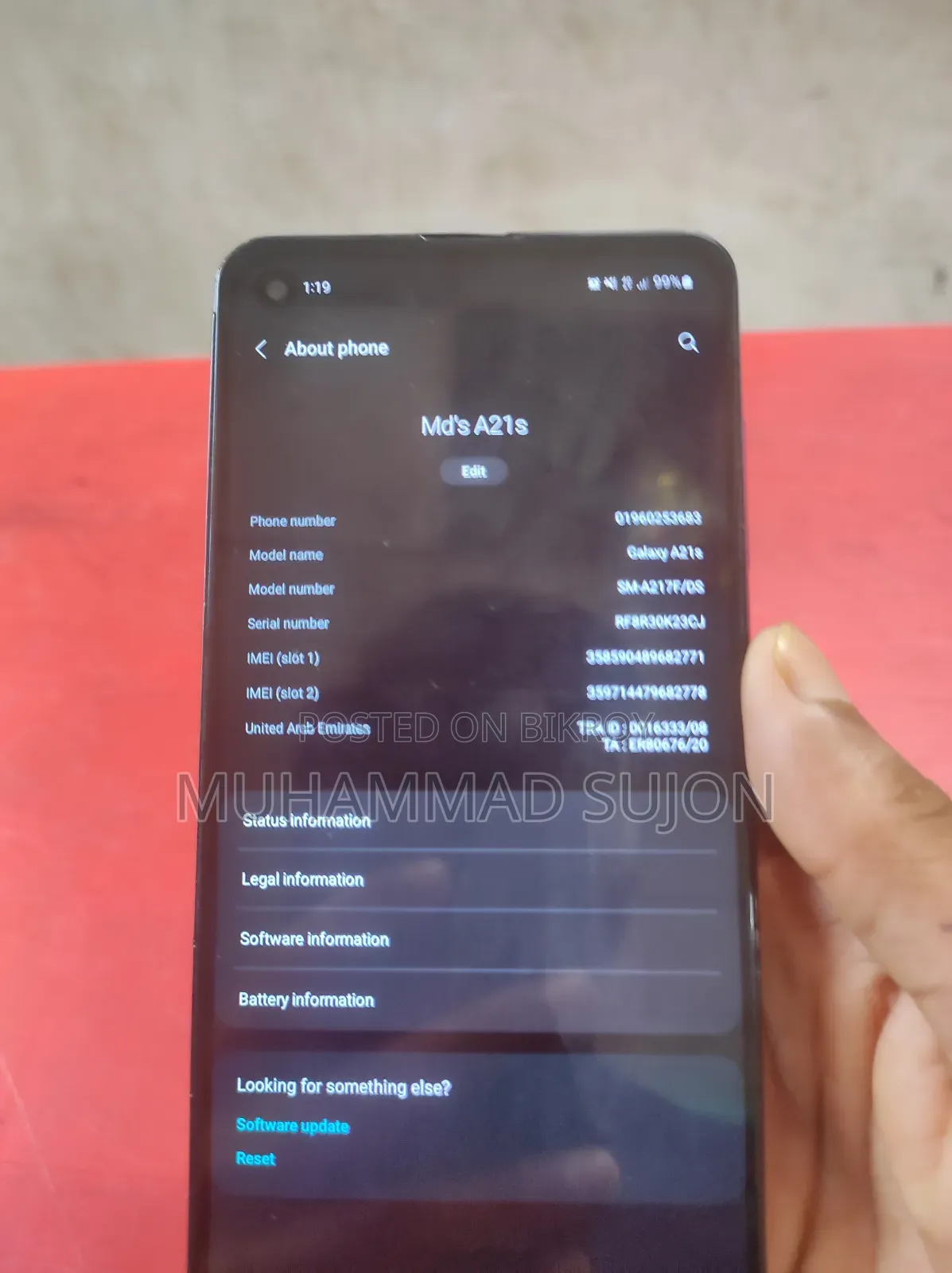 Samsung Galaxy A21s 64 GB Blue