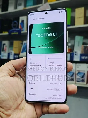 রিয়েলমি ১২ প্রো প্লাস ২৫৬ জিবি সাদা