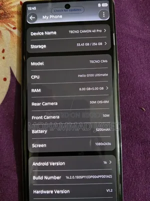 Tecno Camon 40 Pro 4G 256 GB