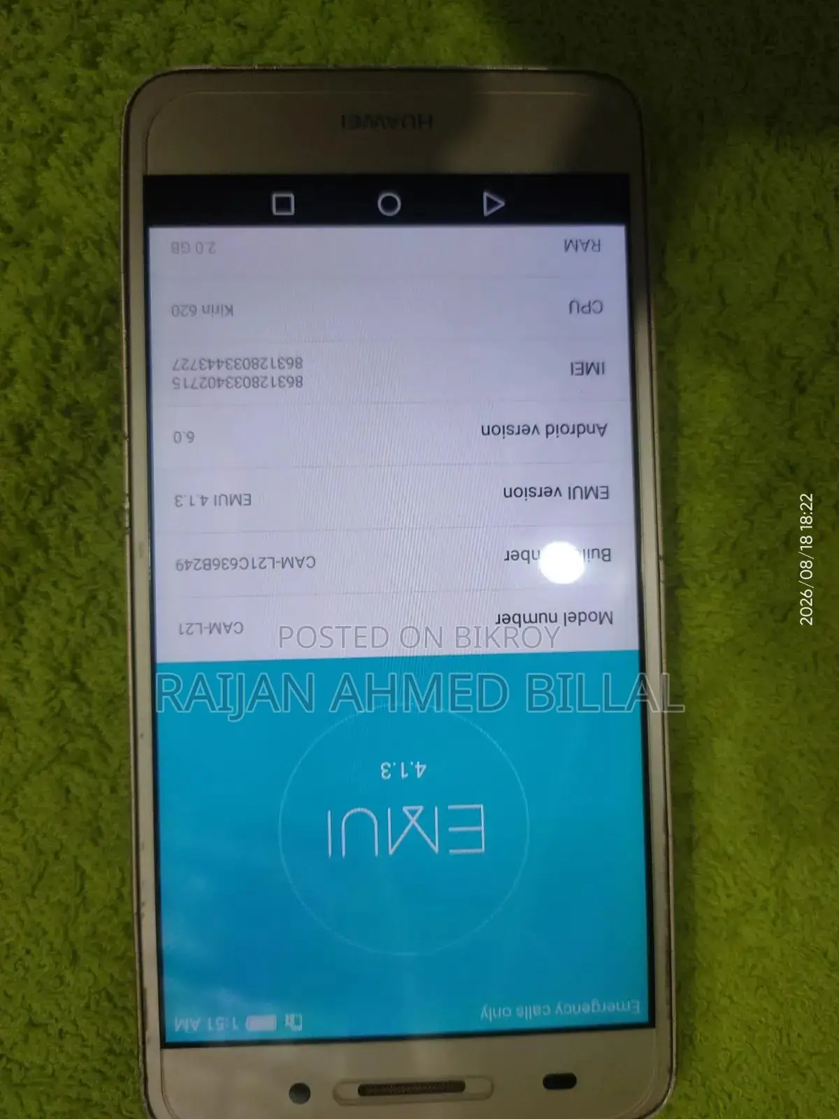 Huawei Y6 16 GB Gray