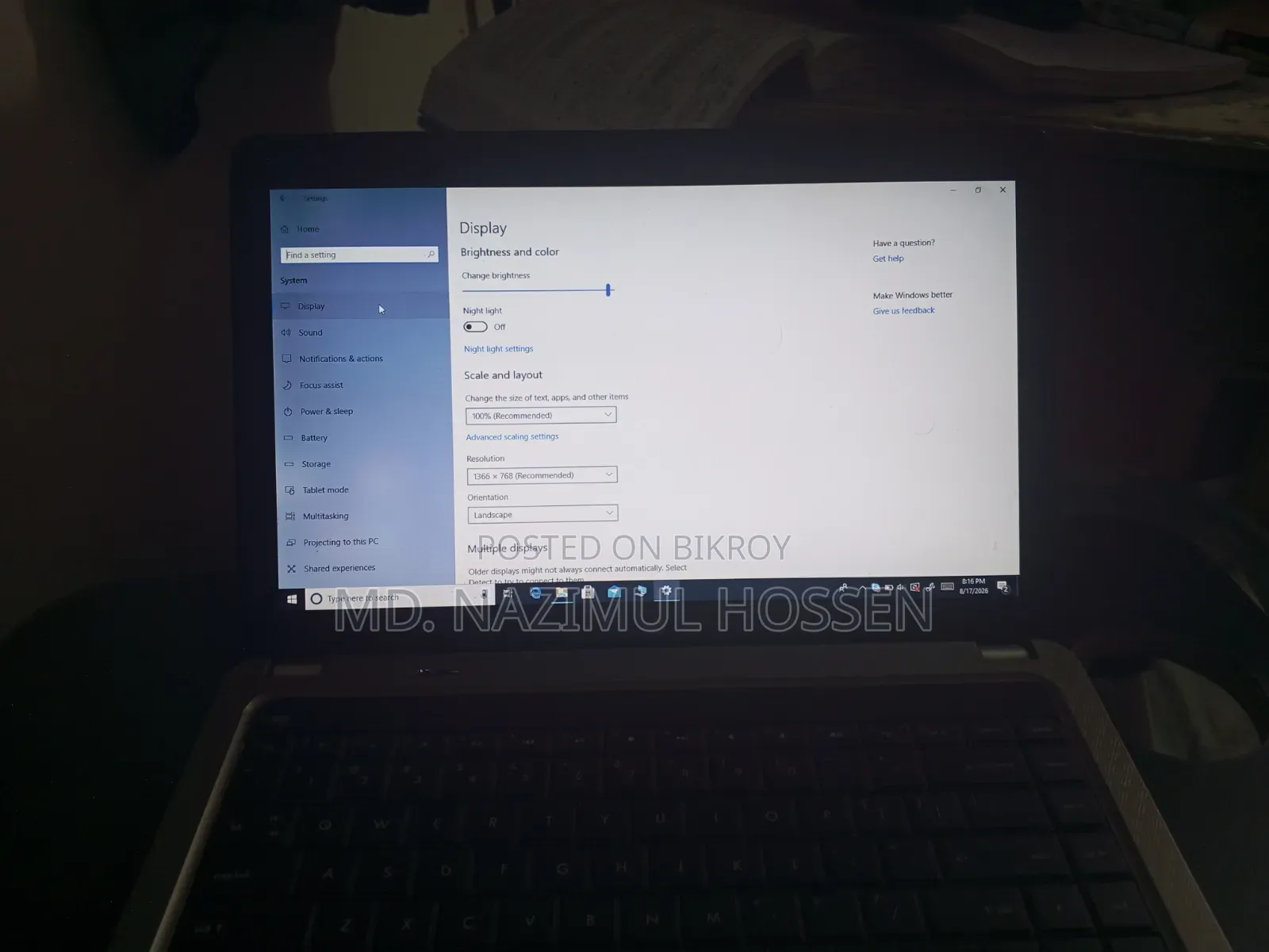 Laptop HP 15 8GB Intel Core I3 HDD+SSD 512GB