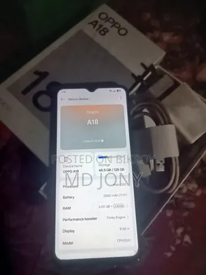 Oppo A18 128 GB Blue
