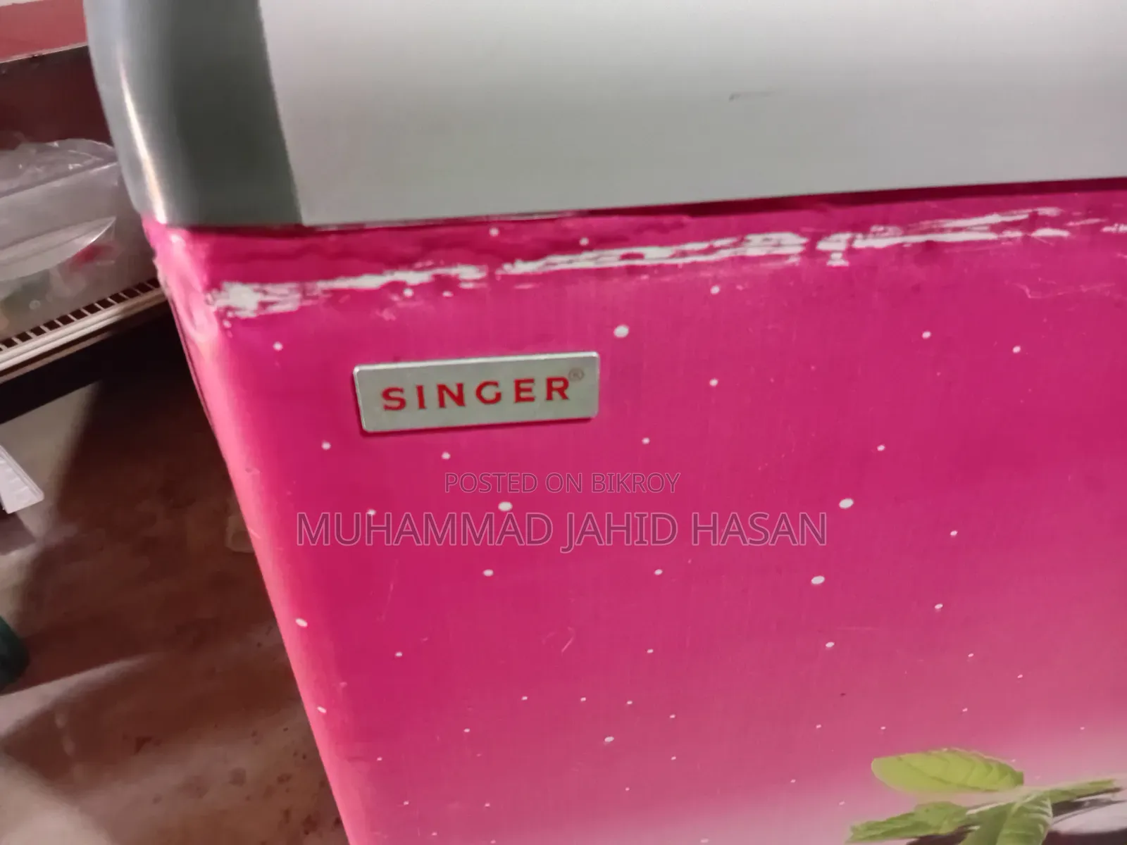 The fridge is in fresh condition