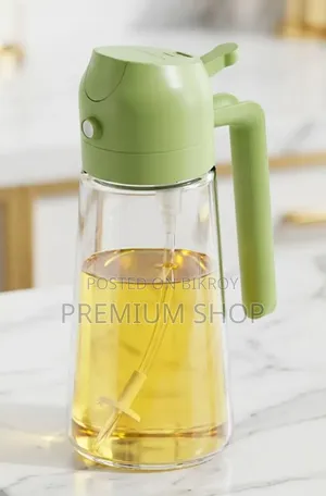 2-in-1 Glass Oil Sprayer Pourer Bottle for Cooking