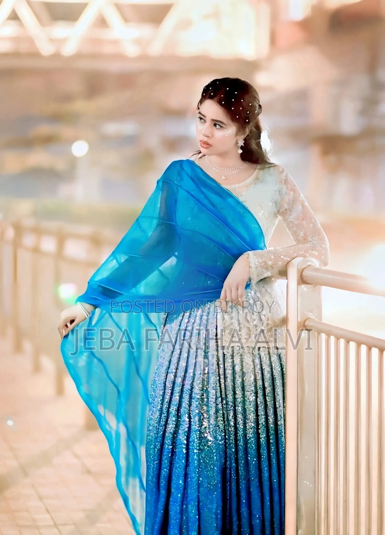 সিকুইন ডিজাইনার লেহেঙ্গা (সিন্ড্রেলা ড্রেস)