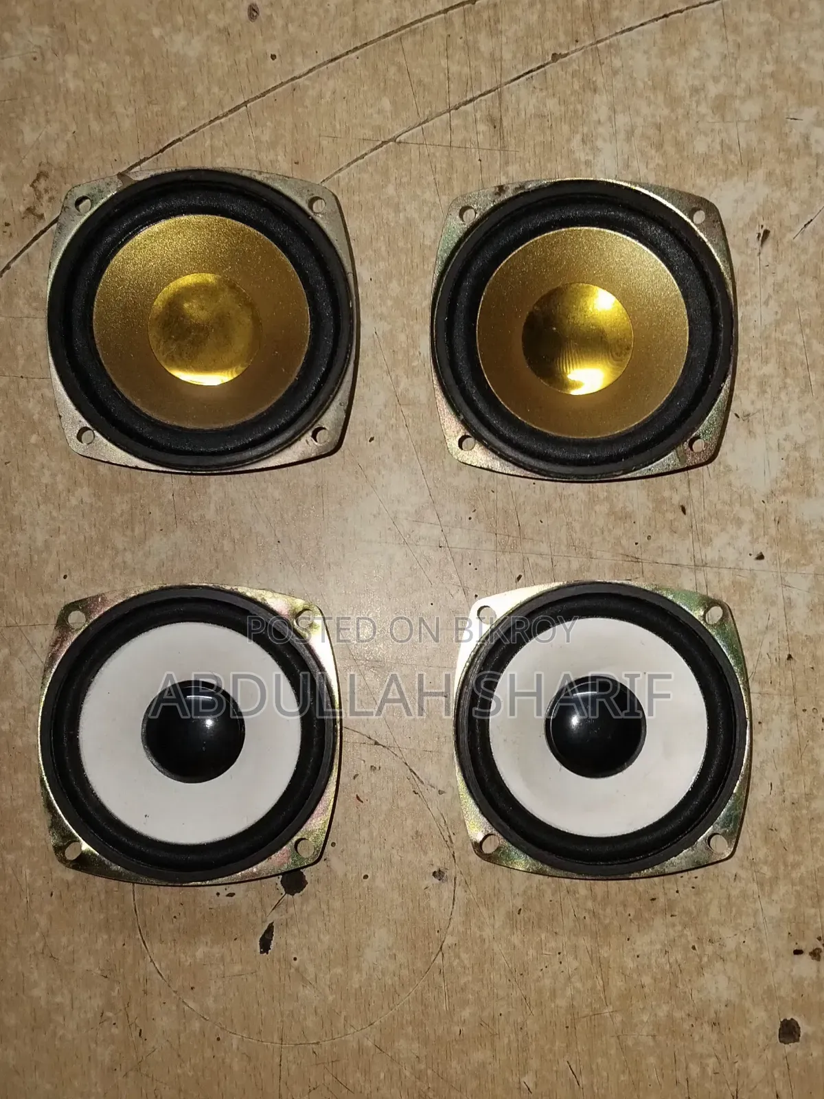 4 PCS Speakers - 10W 5W (4 Ohm) - Like New Condition (Used)