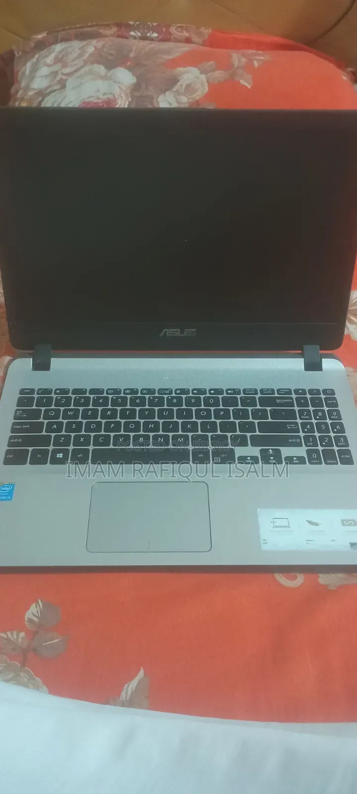 Laptop Asus 4GB Intel Core i3 SSD 320GB
