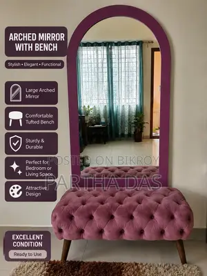 Elegant Dressing Mirror With Table – For Sale