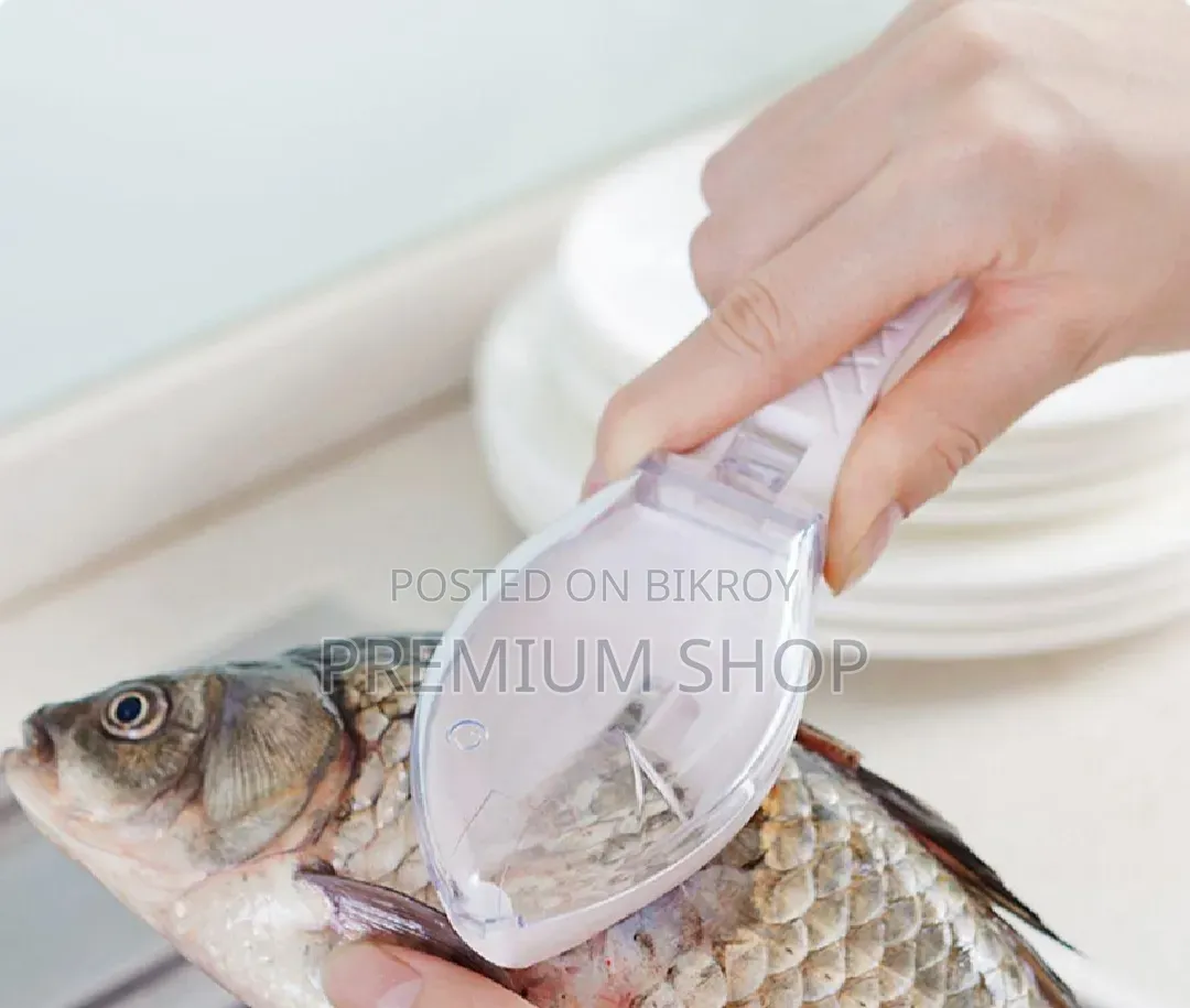 Plastic Fish Scale Remover Tool With Cover Box