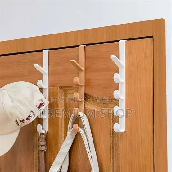 Over the Door Plastic Clothes Hanger Hook Holder Strip