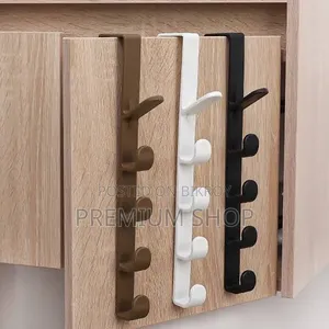 Over the Door Plastic Clothes Hanger Hook Holder Strip