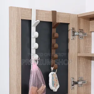 Over the Door Plastic Clothes Hanger Hook Holder Strip