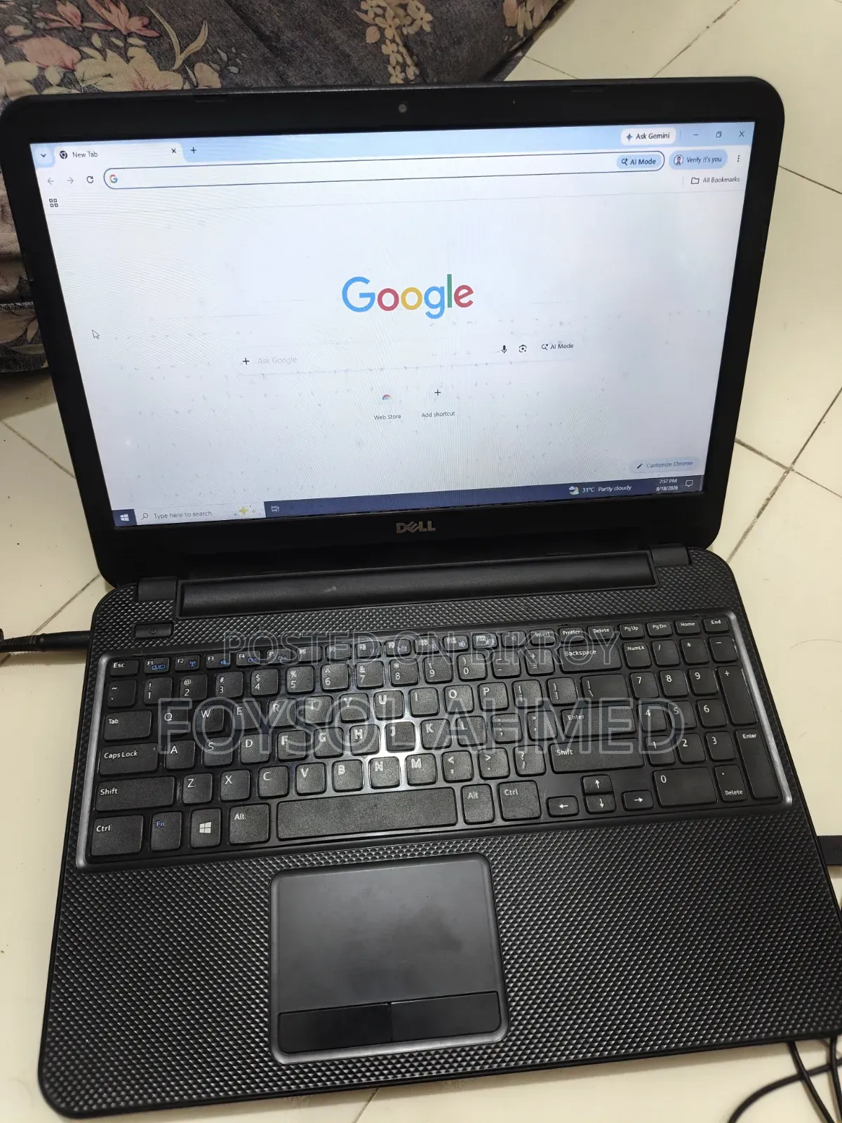 Laptop Dell Inspiron 15 3521 8GB Intel Core 3 SSD 128GB