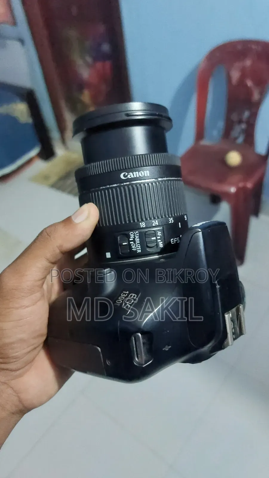 Canon 1300D DSLR Camera Full Setup for sale.