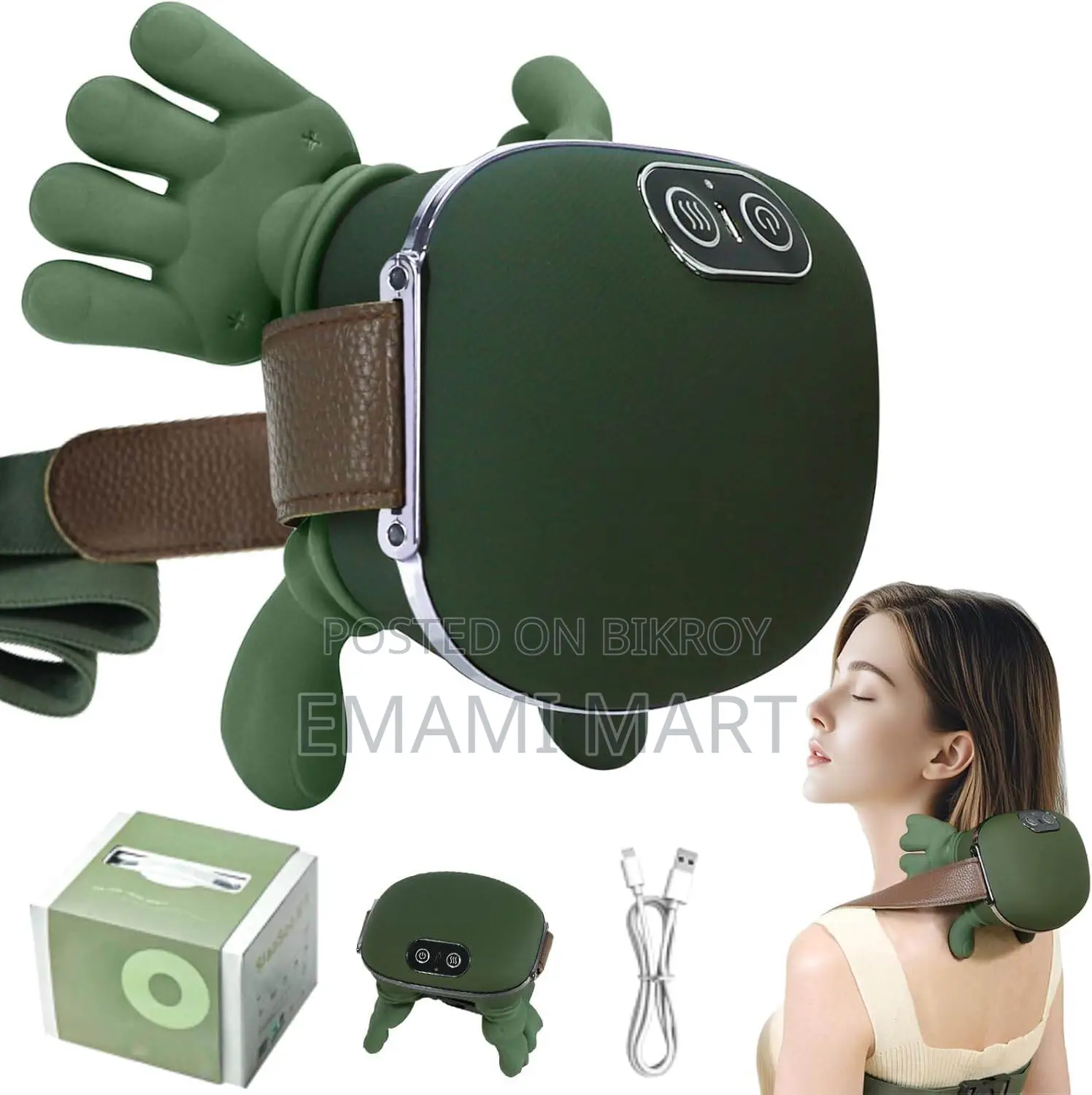Electric Neck And Shoulder Massager, Handiva Hand Massager With Finger