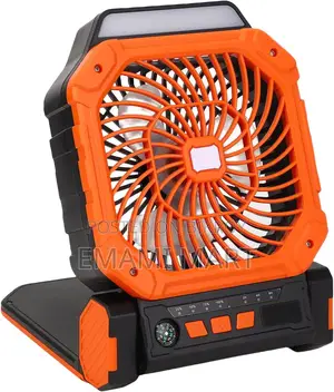 7800mAh Solar Camping Fan, Portable Rechargeable Battery Operated Fan 