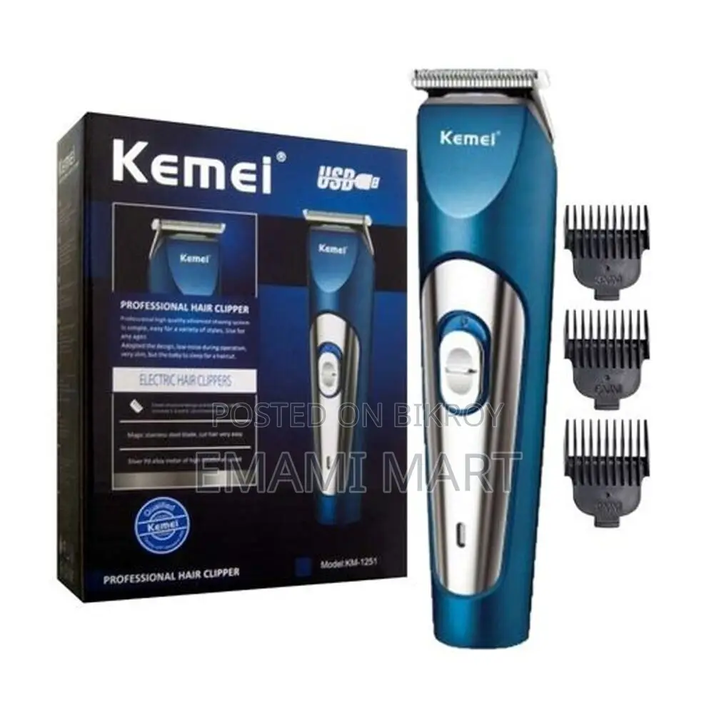 Kemei Rechargable electric hair clipper km-1251