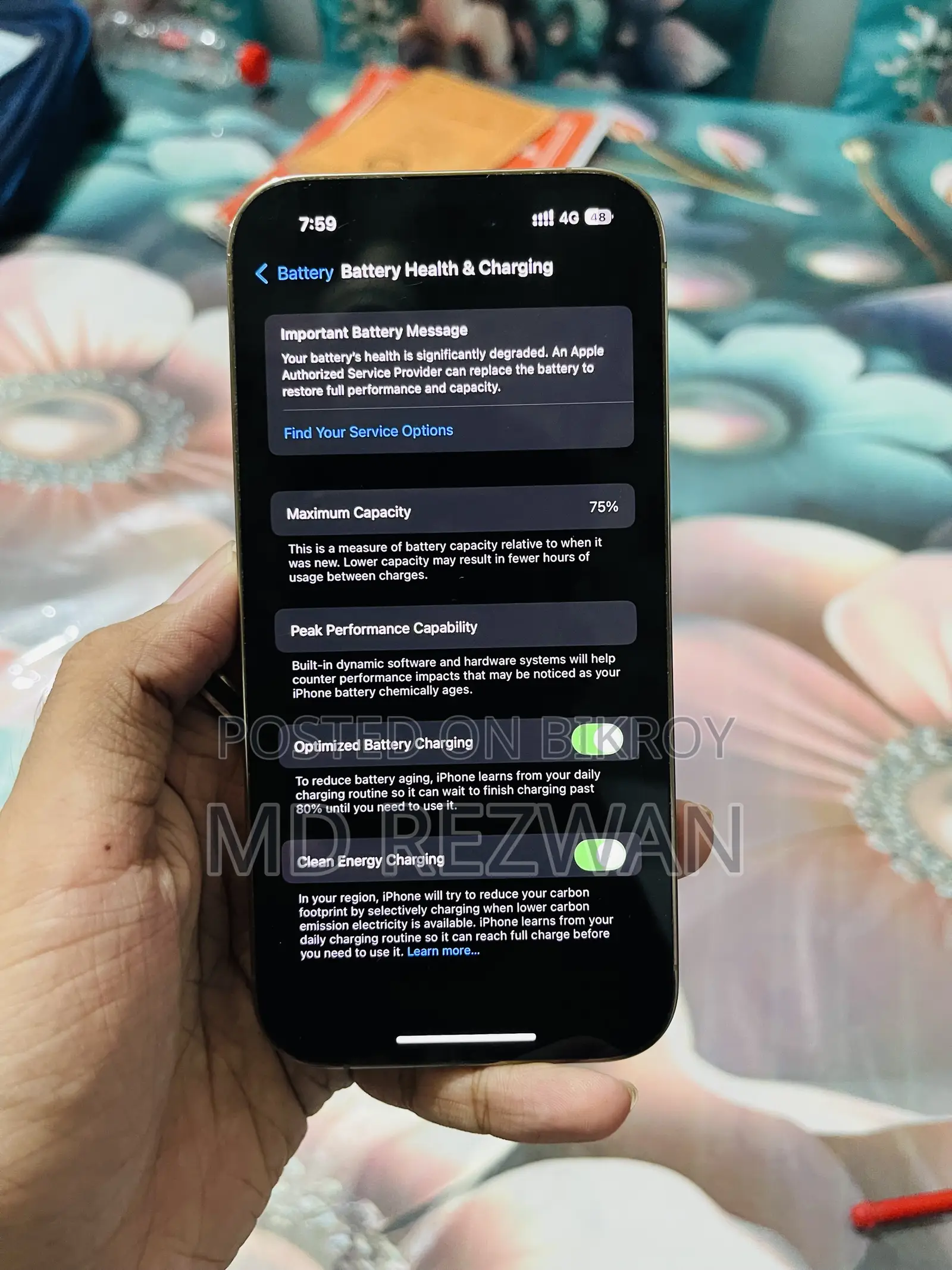 অ্যাপল আইফোন ১৪ প্রো ১২৮ জিবি রোজ গোল্ড