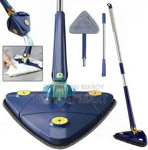 360° Rotatable Adjustable Cleaning Mop Extendable Triangle Mop with Lo