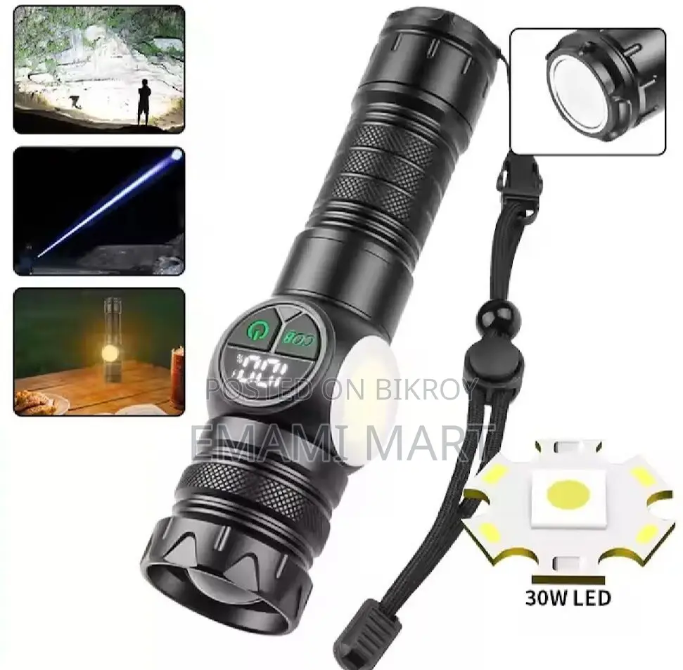 Super Bright Torch Tactical LED COB Flashlight