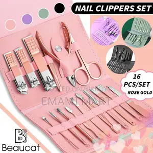 Nail Clippers Set, 16pcs Manicure & Pedicure Tools