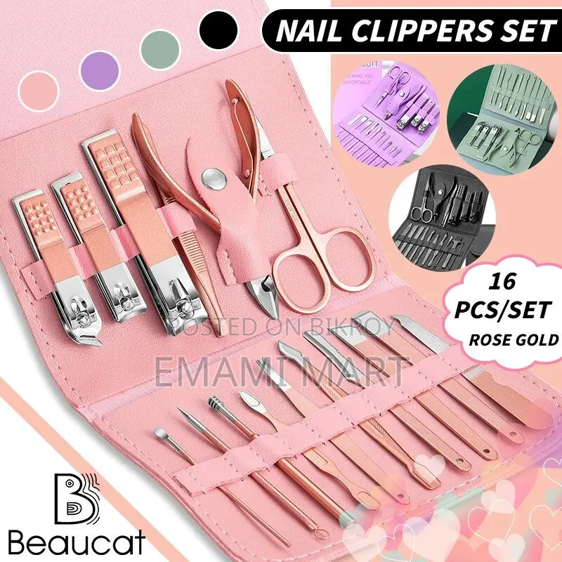 Nail Clippers Set, 16pcs Manicure & Pedicure Tools