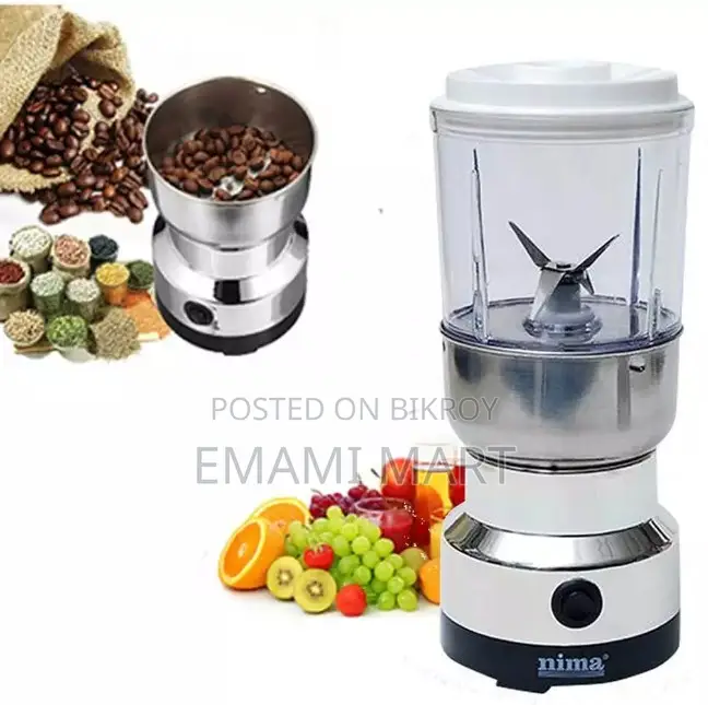 Nima Electric 2 in 1 Blender and Grinder, High Quality Heavy Duty Blen