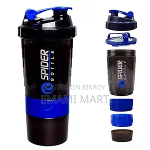 Protein Shaker Bottle with 2 Extra Compartment Jars