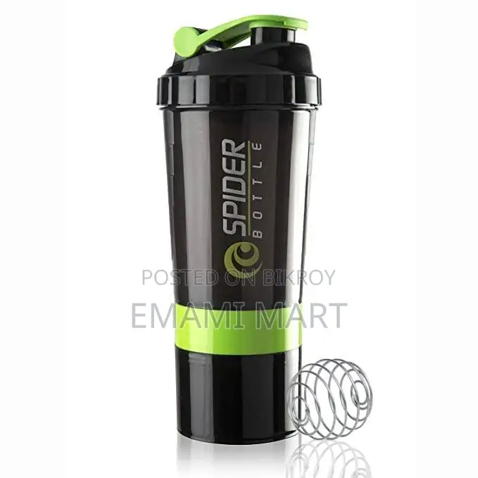 Protein Shaker Bottle with 2 Extra Compartment Jars