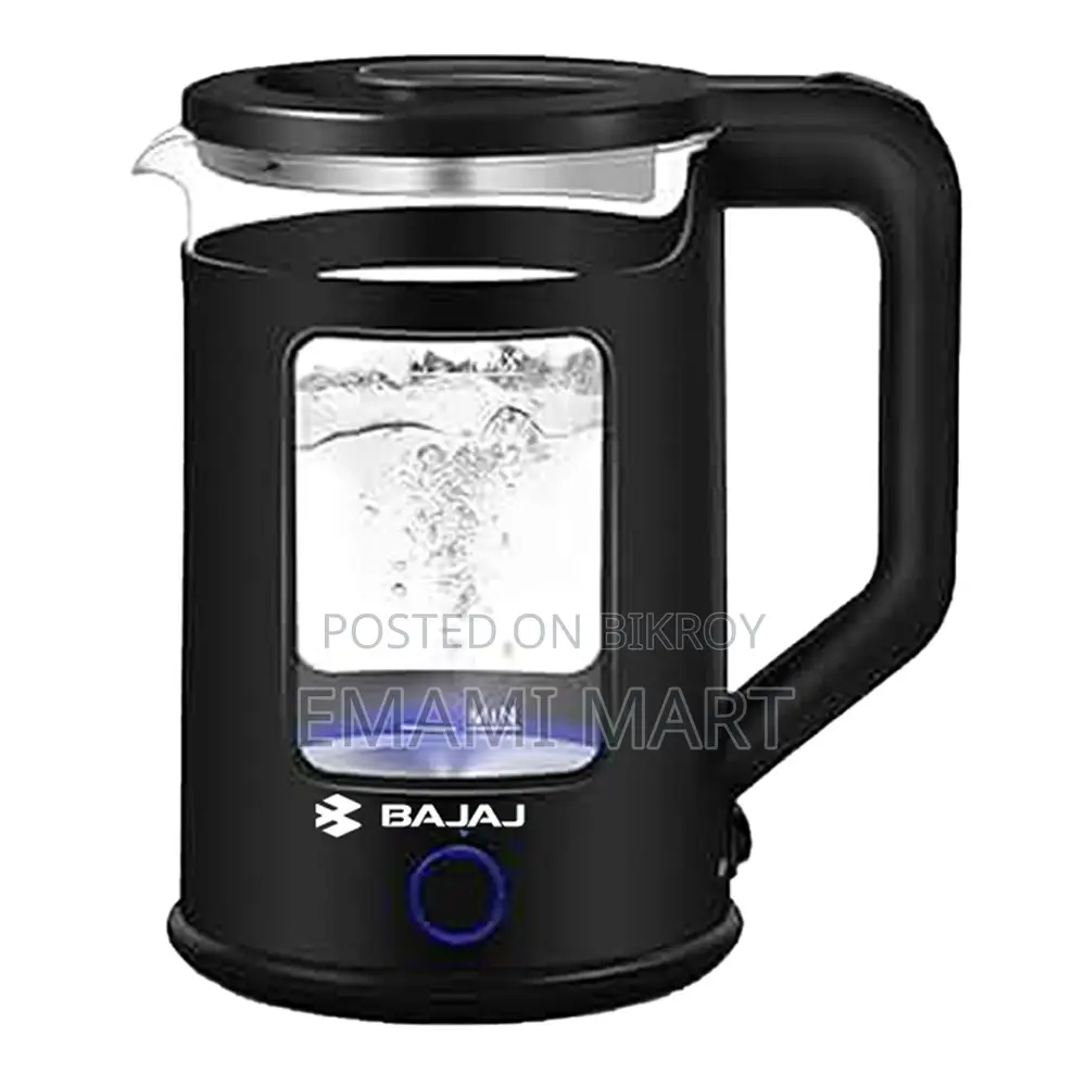 Bajaj AE1881 Double Layer Electric Glass Kettle - 2 Liter - Black fast