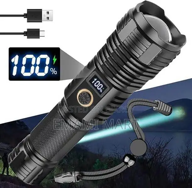 Luteti Flashlights LED High Lumens Rechargeable, 250000 Lumens Super B