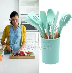 12 Pcs Silicone Cooking Utensils Set, Non-Stick Silicone Cooking Utens