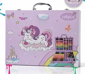 Unicorn Art Set for Kids | Deluxe Coloring & Drawing Kit with Crayons,