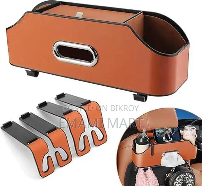 HALOYIVGO Car Seat Back Organizer - Stylish & Functional Storage for F