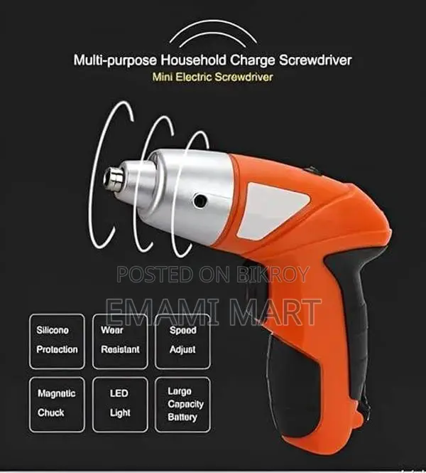 Cordless Power Screwdriver Kit Rechargeable Electric 45pcs Cordless Dr