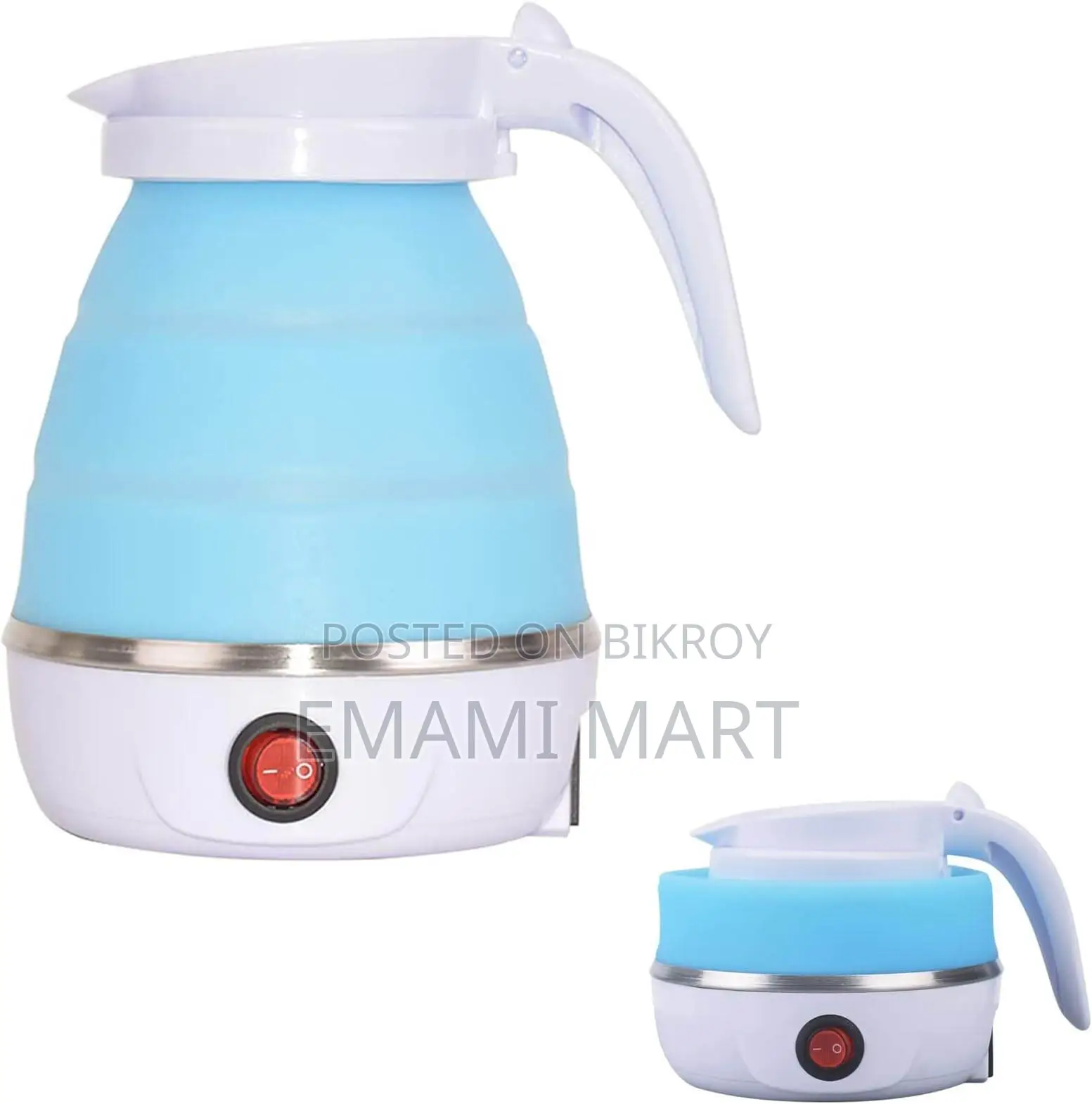 Electric Travelling Folding Kettle Silicone Foldable Water Kettles Com