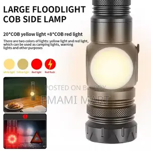 COB LED that energizes Lots of Brightness and Long Hours Rechargeable 
