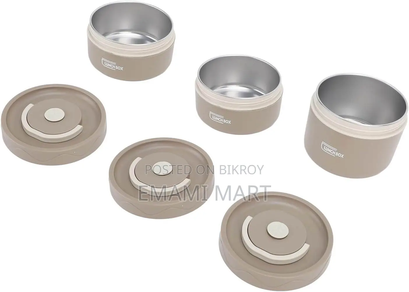 Insulated Lunch Box, Portable Stainless Steel Food Container with Bag,