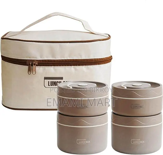 Portable Insulated Lunch Containers with Bag, Separate Stackable Lunch