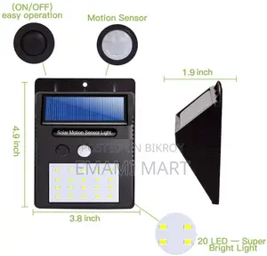 Solar Light, 30 LED Wireless Motion Sensor Lights | Waterproof Wall Li