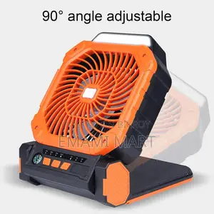 7800mAh Solar Camping Fan, Portable Rechargeable Battery Operated Fan 