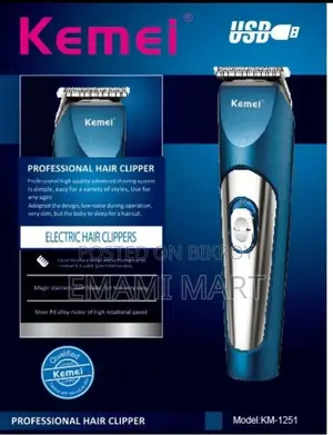 Kemei Rechargable electric hair clipper km-1251
